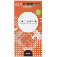 Cocoafair 95% Dark Chocolate with Hazelnuts